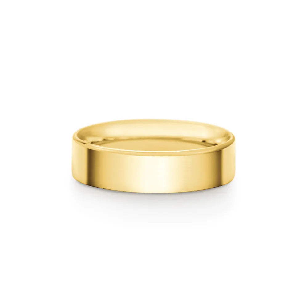 Aliança Honeymoon em Ouro Amarelo 18k, 5mm