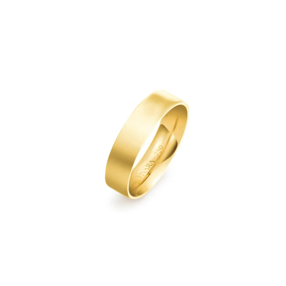 Aliança Honeymoon em Ouro Amarelo 18k, 5mm